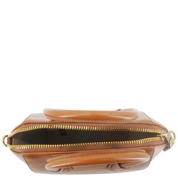 Givenchy Antigona Small Leather Satchel Shoulder Bag Brown - Picture 11 of 16